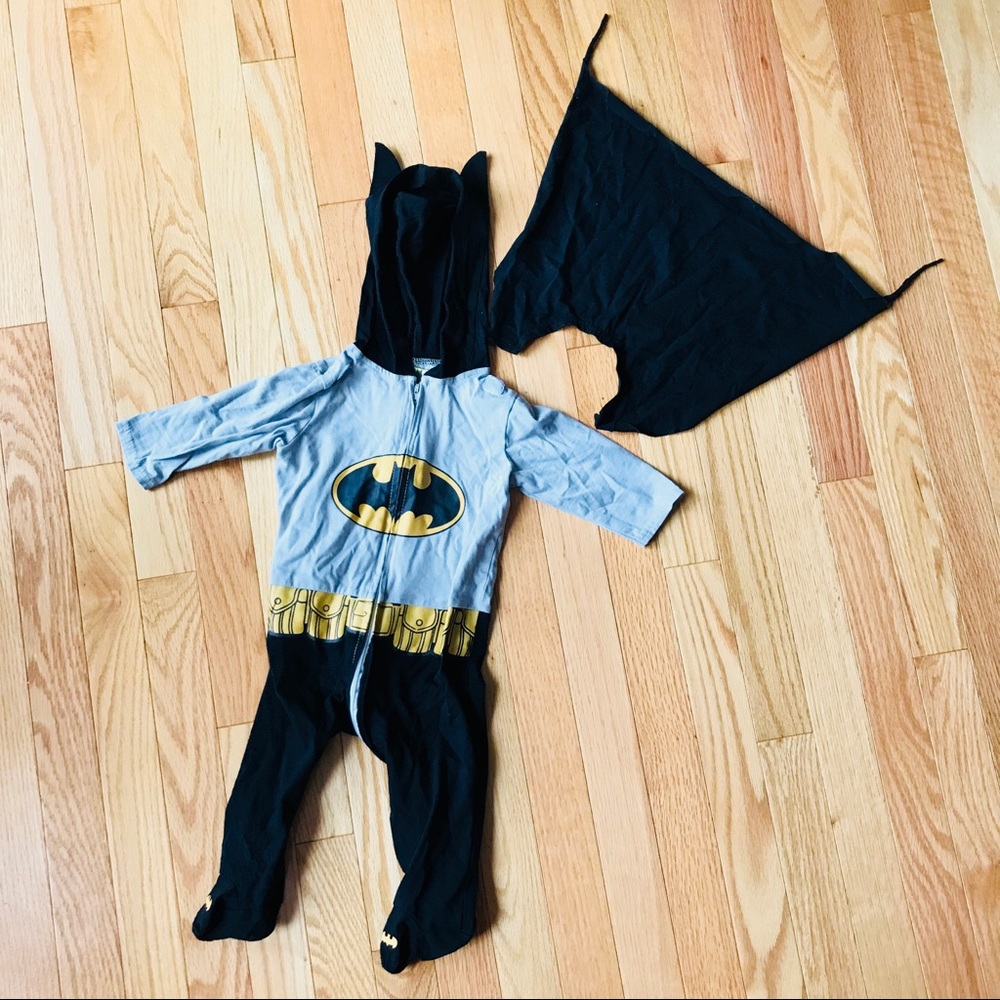 batman one piece jumpsuit with hood and cape